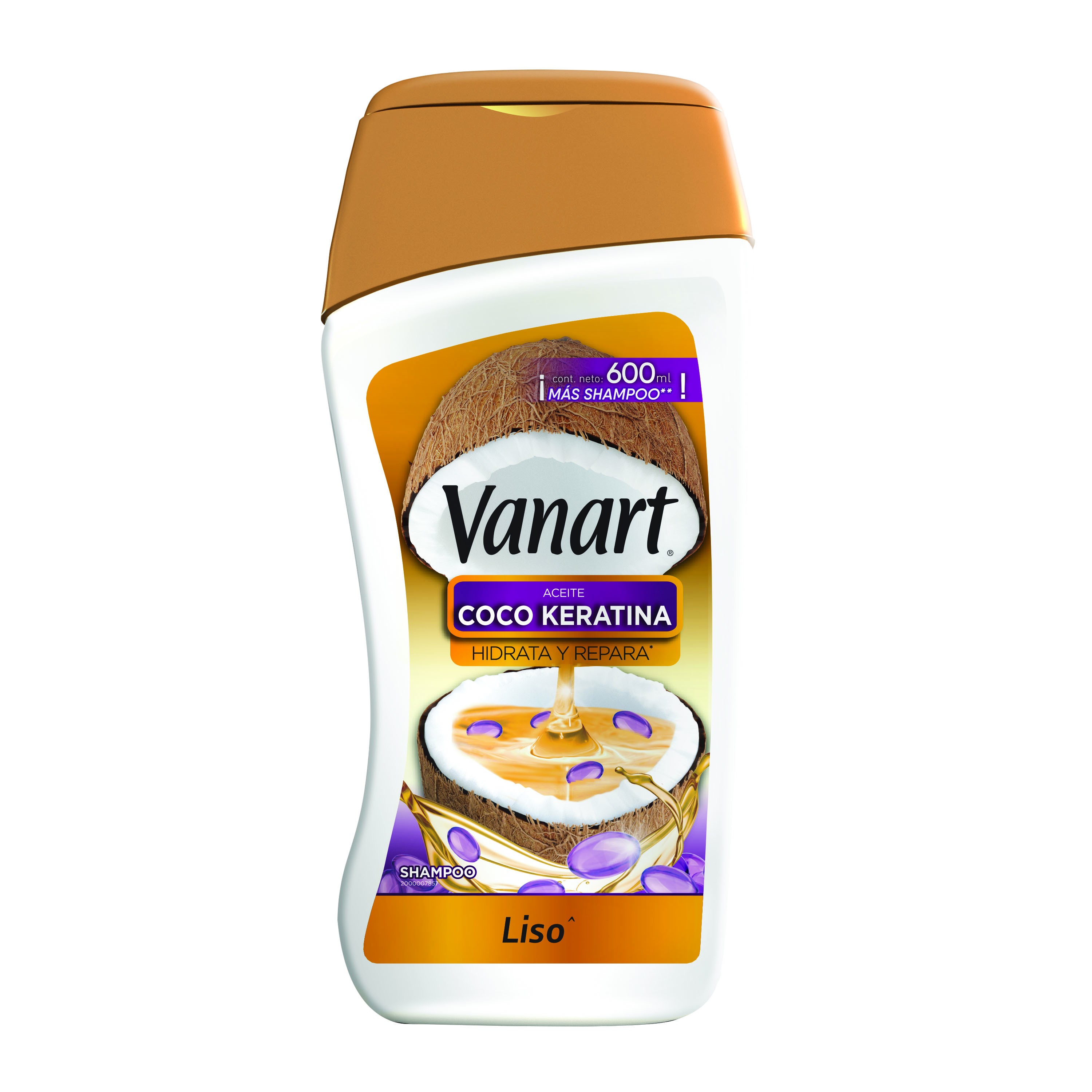 Vanart Shampoo Liso Keratina Coco 600 ml
